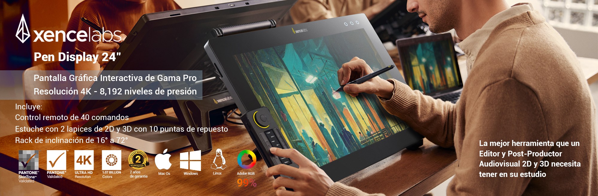 Xencelabs Pen Display 24 para preventa y cotización